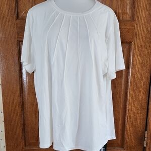 Chic White Short Sleeve Women's Top